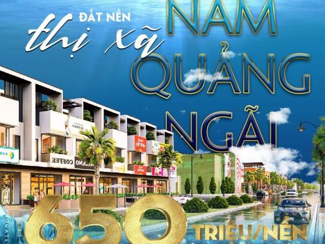 Chỉ 650tr sở hữu đất nền thị xã Nam Quảng Ngãi thanh toán dài hạn 6 tháng, Sổ Hồng Lâu Dài
