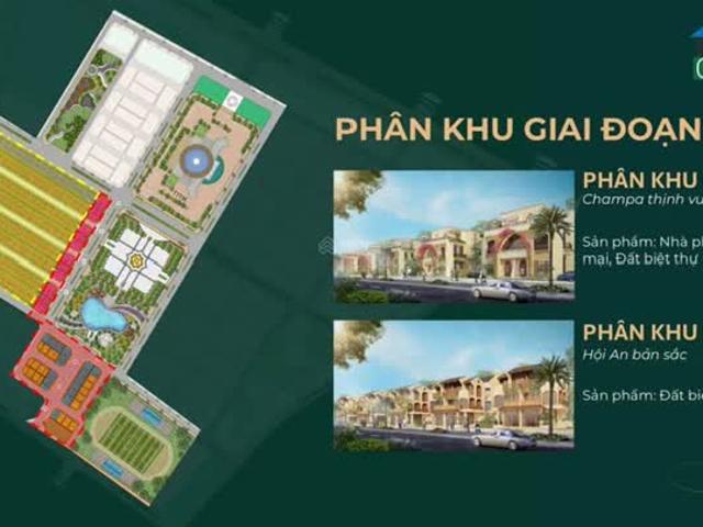 Chỉ từ 4 tỷ sở hữu ngay 175m2 đất nền biệt thự Hội An, chiết khấu 5% có sẵn sổ