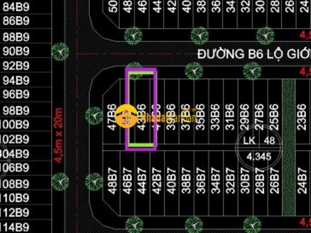 Chủ gửi 2 tỷ 200 triệu bán nền đẹp 90m2 đường b6 kdc phú an, phường hưng phú, cần thơ