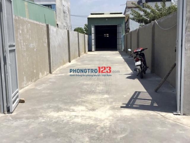 Cho thuê 250m2 Kho Xưởng đưởng xe tải TX14 P Thạnh Xuân Q12 giá 13tr/th