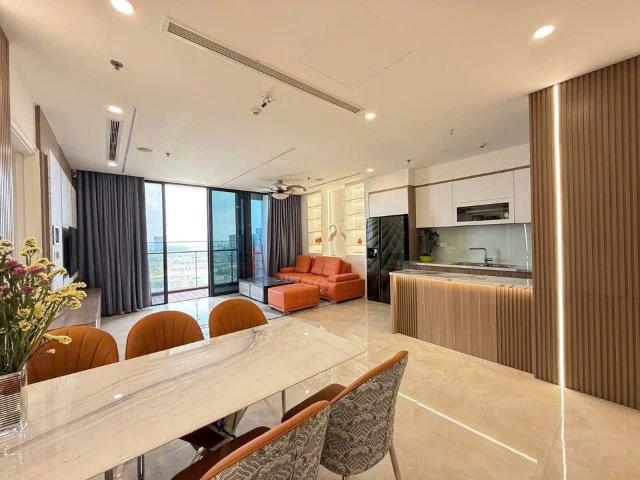CHO THUÊ 3PN VINHOMES GOLDEN RIVER: PHÒNG KHÁCH SIÊU RỘNG, VIEW ĐẸP XUẤT SẮC