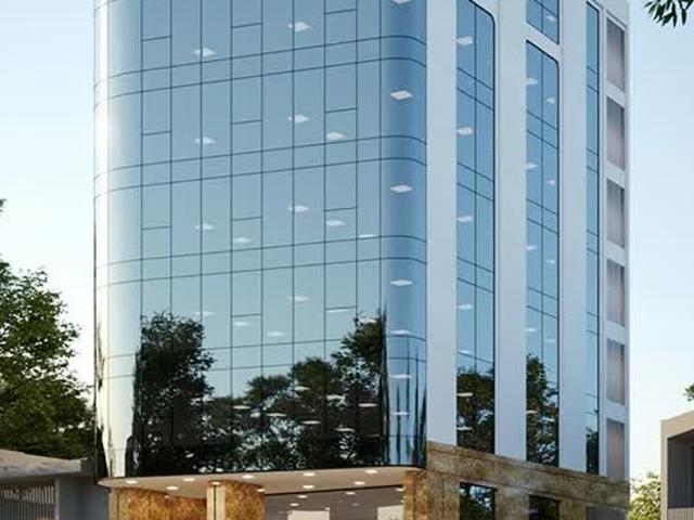 Cho Thuê Tòa Văn Phòng 9 Tầng MP Hoàng Ngân. DT 210m2. Mt 12.15m. Vị Trí Lô Góc. Giá 400tr/th