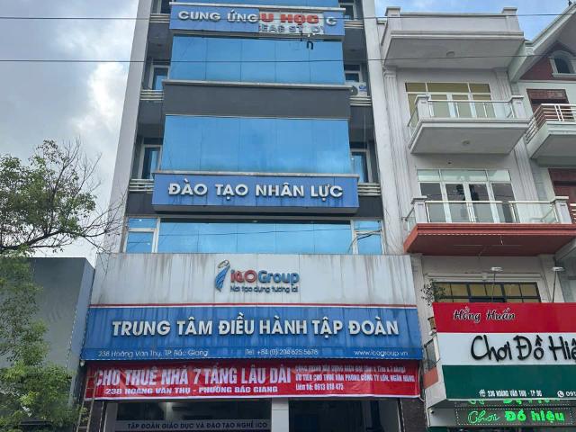 Cho thuê tòa nhà 7 tầng – vị trí đắc địa trung tâm phường bắc giang
