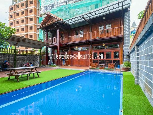 Cho thuê Biệt thự Nguyễn Văn Hưởng Thảo Điền 1 trệt 1 lầu diện tích 350m2