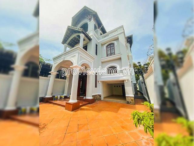 Cho thuê biệt thự An Khánh 280m2 đất 1 trệt 2 lầu 4 phòng ngủ có sân trước