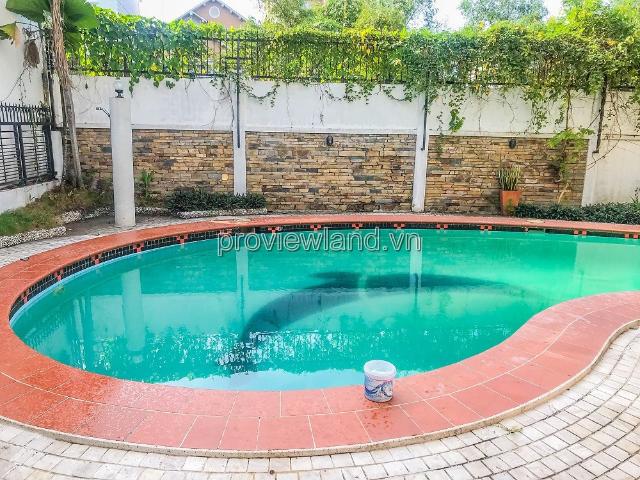 Cho thuê biệt thự khu Compound 1 trệt 3 lầu 650m2 5PN có hồ bơi sân vườn