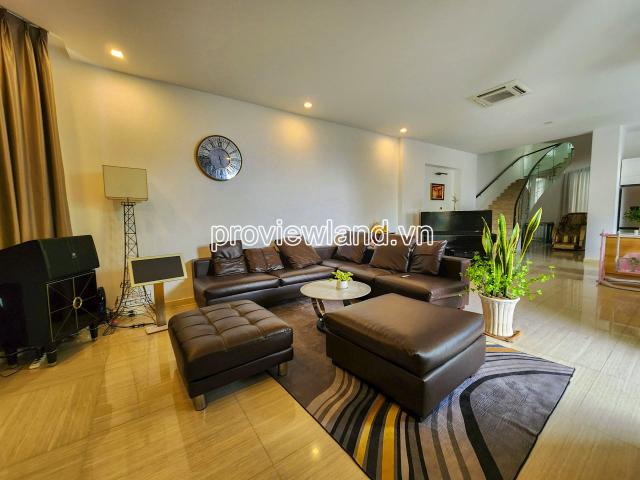 Cho thuê biệt thự Khu Compound Eden Thảo Điền, 1 hầm + 4 tầng, cạnh bờ sông SG