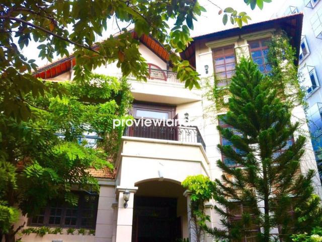 Cho thuê biệt thự Kim Sơn Thảo Điền DT 500m2 4 PN sân vườn hồ bơi rộng rãi xanh mát