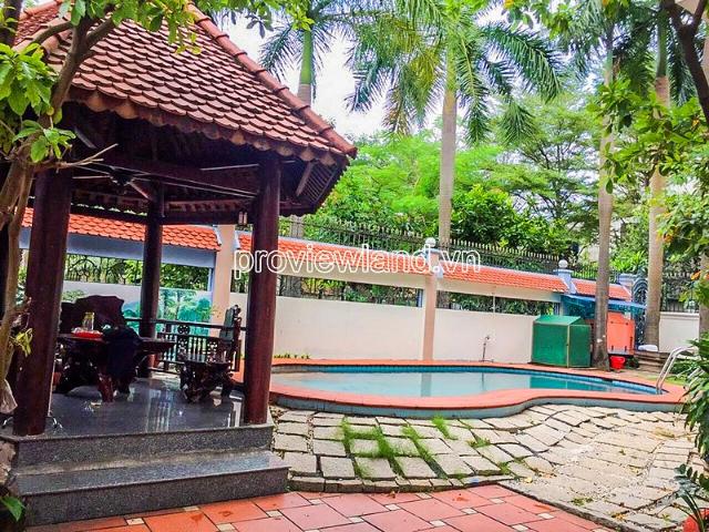 Cho thuê biệt thự Kim Sơn Thảo Điền, dt 500m2, sân vườn hồ bơi đẹp, 3 tầng