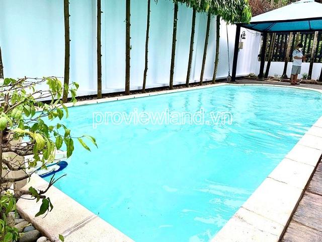Cho thuê biệt thự Quốc Hương Thảo Điền, 1 trệt + 3 tầng, 400m2 đất, 5PN