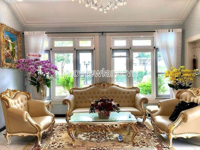Cho thuê biệt thự Thạnh Mỹ Lợi – khu Villas Mùa Xuân, 25x22m, hâm + 3 tầng, 4PN, gara