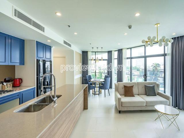Cho thuê căn City Garden tầng thấp 2pn diện tích 108m2 đã có nội thất