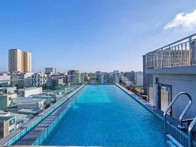 Cho thuê căn hộ 1 phòng ngủ đầy đủ nội thất, có hồ bơi & phòng gym – Gần biển