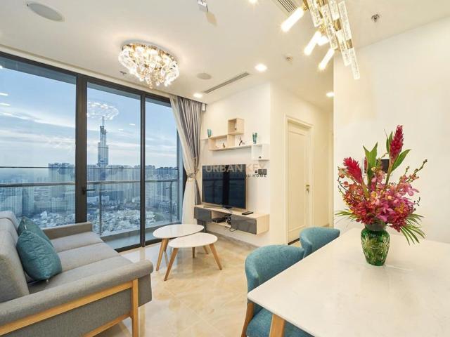 CHO THUÊ CĂN HỘ 2PN VINHOMES GOLDEN RIVER VIEW TRỰC DIỆN LANDMARK 81 TRIỆU ĐÔ, FULL NỘI THẤT SANG TRỌNG!