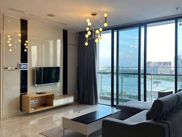 CHO THUÊ CĂN HỘ 3PN VINHOMES GOLDEN RIVER: FULL NỘI THẤT, BAN CÔNG VIEW SÔNG SANG TRỌNG