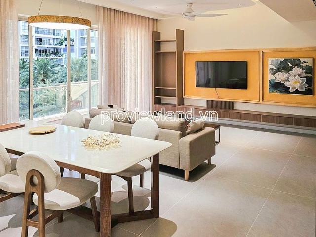Cho thuê căn hộ tại The Estella dt 125m2 với 2 phòng ngủ + 1 phòng học nội thất sang trọng