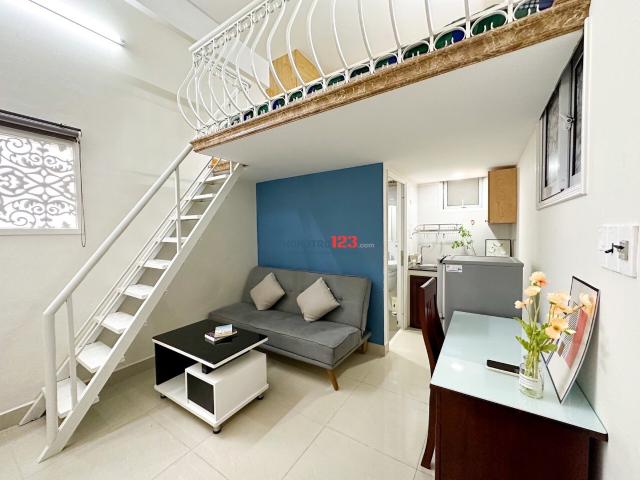 Cho Thuê căn hộ DUPLEX, gác cao có cửa sổ, gần Đại học TDT