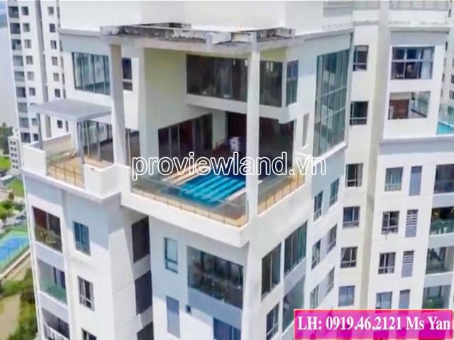 Cho thuê căn Sky Villa Diamond Island tháp Brilliant 4 phòng ngủ view sông trực diện