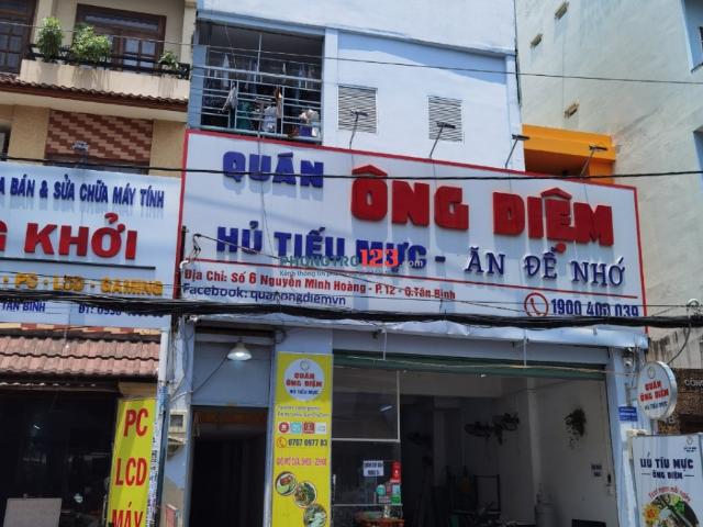 Cho thuê Mặt bằng 100m2 06 Nguyễn Minh Hoàng, TB