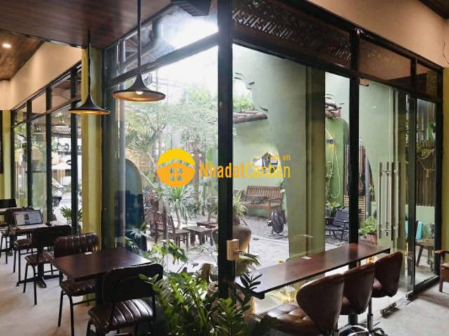 Cho thuê mặt bằng sẵn mô hình quán cf sân vườn rộng thoáng ngang 9m