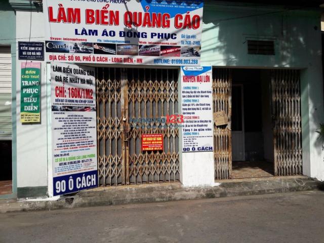 Cho thuê nhà mặt phố Ô Cách 27m có gác lửng