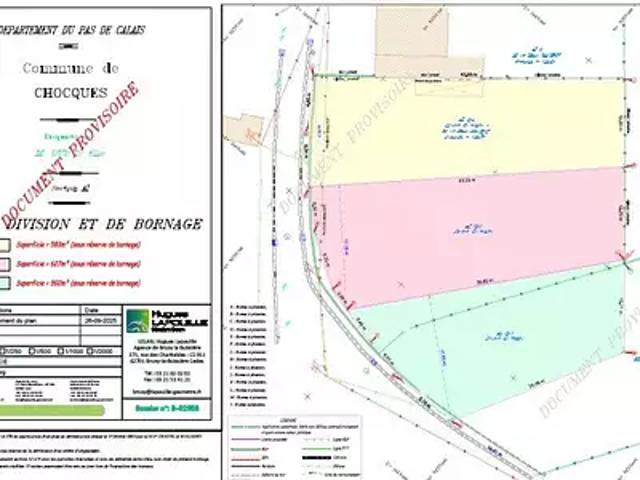 Chocques 62920 Achat / Vente terrain