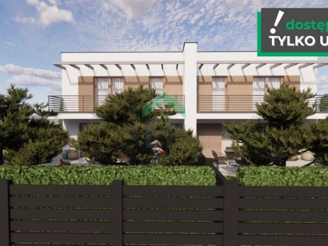 Nowoczesny dom bliźniaczy 120 m² z garażem i działką 400 m²