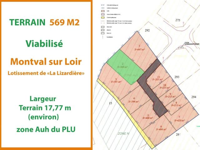 Château du Loir Vente Terrain 72