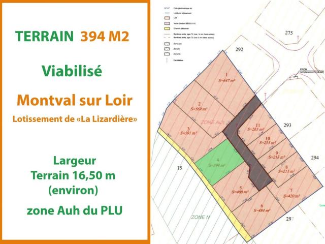 Château du Loir Vente Terrain 72