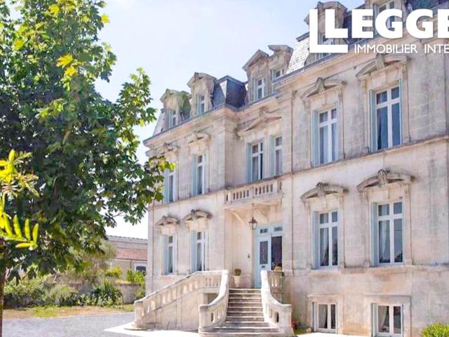 Château du XIXe siècle magnifiquement restauré: 12 chambres, 9 salles de bains, situé en centre ville, avec p
