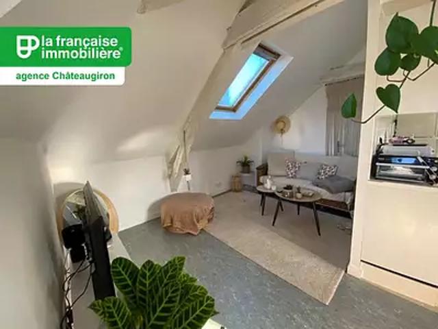 Châteaugiron 35410 Location appartement 2 pièces t2 au dernier étage