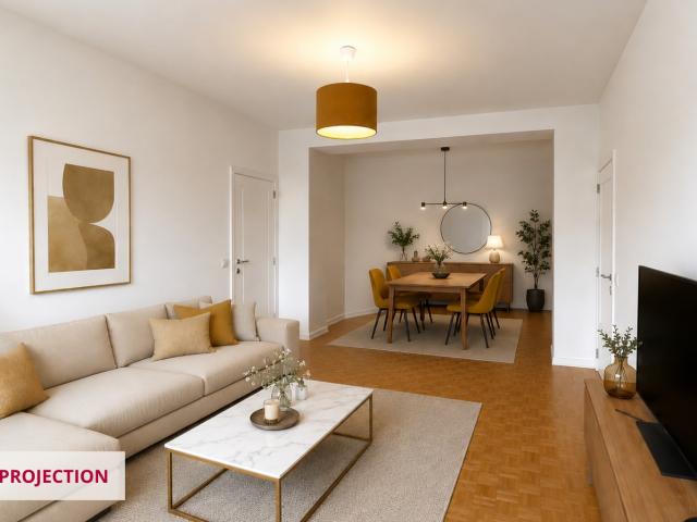 Châtelain: Bright, ready to move in flat with terrace