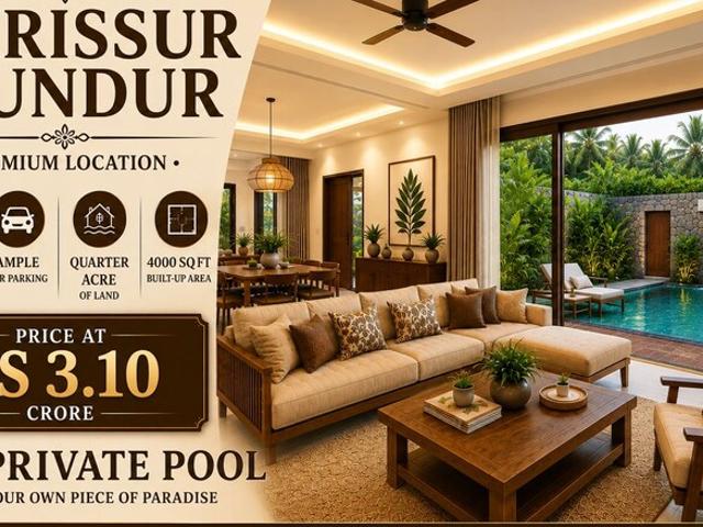 Chavakkad, Thrissur City 4 Bedroom 4000 Sq. Ft. Villa in Chavakkad Thrissur Listing ID: #10403