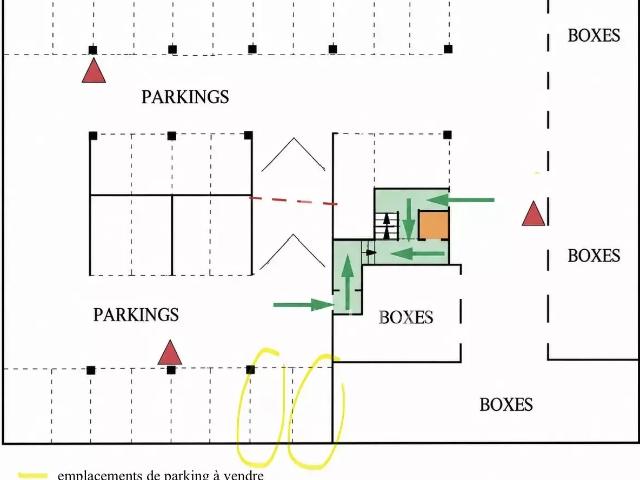 CHAZELLES PLACE DE STATIONNEMENT de 12,5m2 niv 2