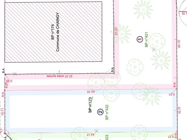 Chaingy Vente Terrain 45