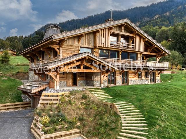 Chalet 3 Palmiers à louer à Megève Rochebrune, spa et vue montagne