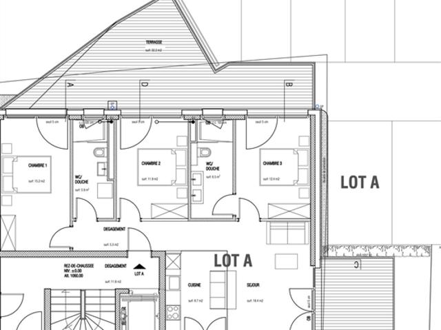 CHALET 1909 – GRUNDSTÜCK A – 4,5 PENCE GARTENNIVEAU
