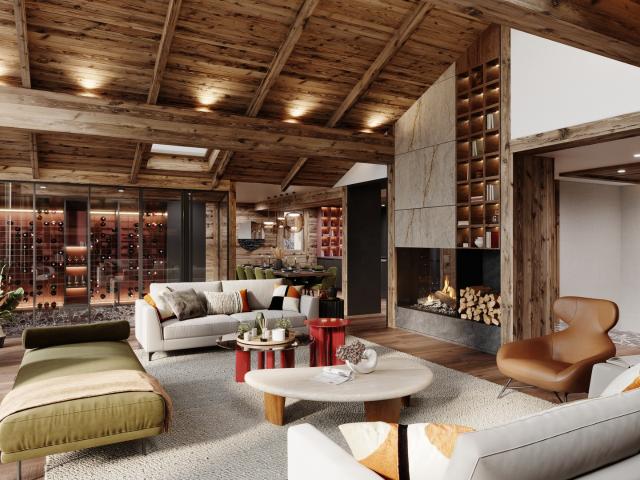 Chalet 6 chambres neuf ultra luxe avec piscine privée et spa à Trois Vallées Méribel