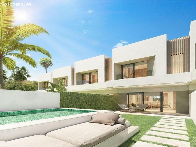 Chalet adosado de tres cuatro dormitorios, en construcción