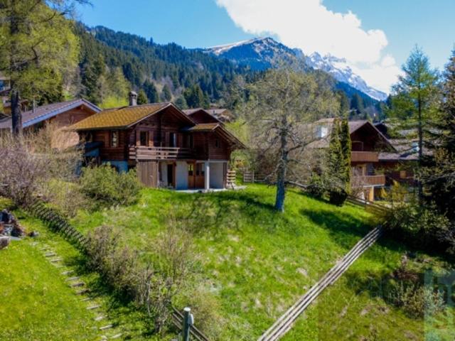Chalet authentique avec vue, proche télécabine à Gryon