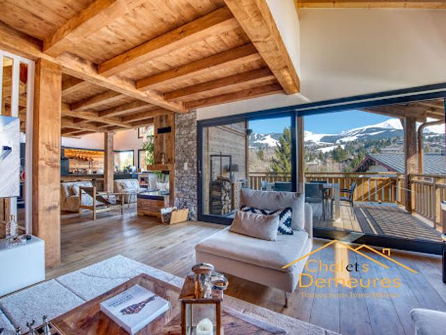 Chalet avec vue panoramique et terrasse
