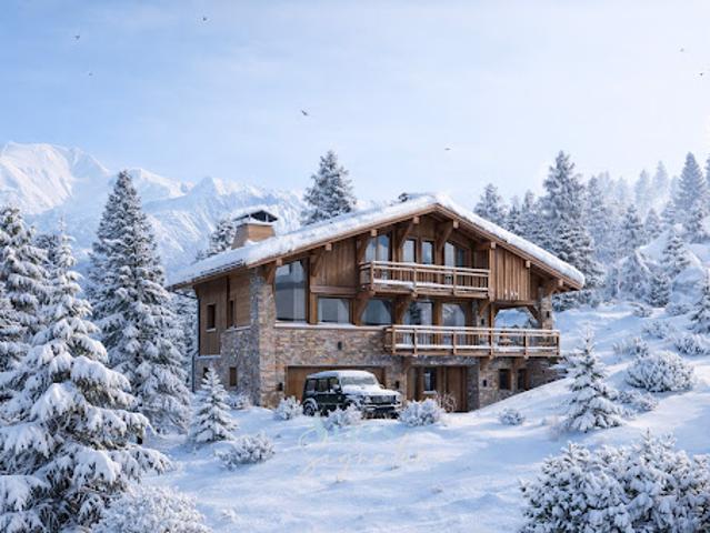 Chalet avec vue panoramique et terrasse