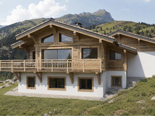 Chalet avec vue panoramique et terrasse