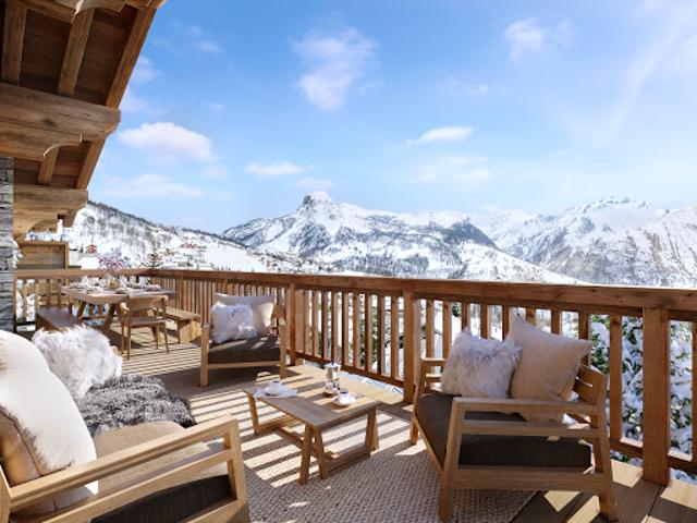 Chalet avec vue panoramique et terrasse