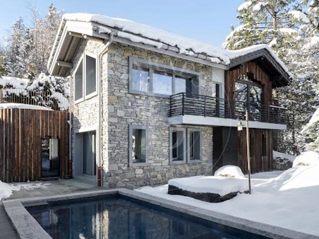 Chalet avec piscine