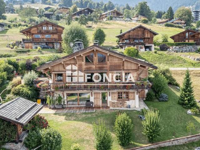 Chalet brondex avec piscine interieur vue mont blanc