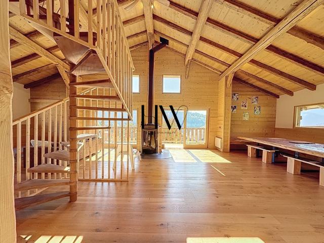 Chalet d’exception à proximité de Megève – Vue panoramique sur les Aravis et Crest Voland