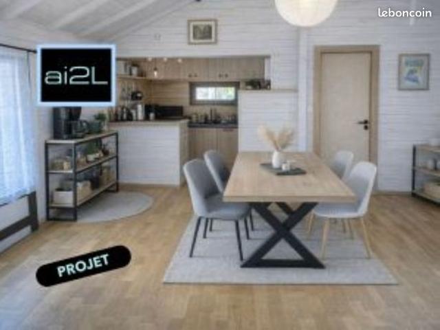 Chalet dans un cadre arboré Terrain en zone UR