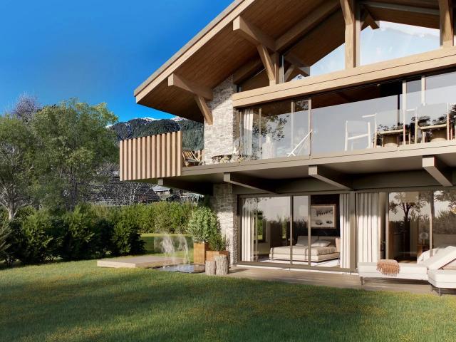 Chalet d'exception avec vue Mont Blanc dans un emplacement privilégié Un bien rare