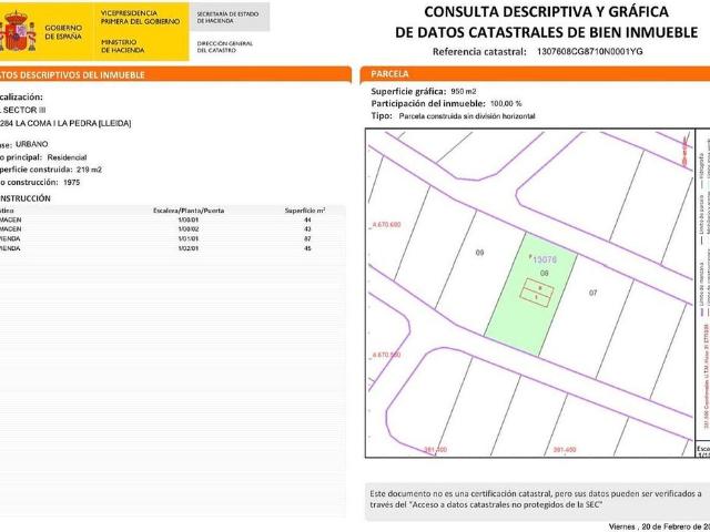 Chalet en venta en calle Sector III, Coma i la Pedra, la, de 219 m² por 50.000